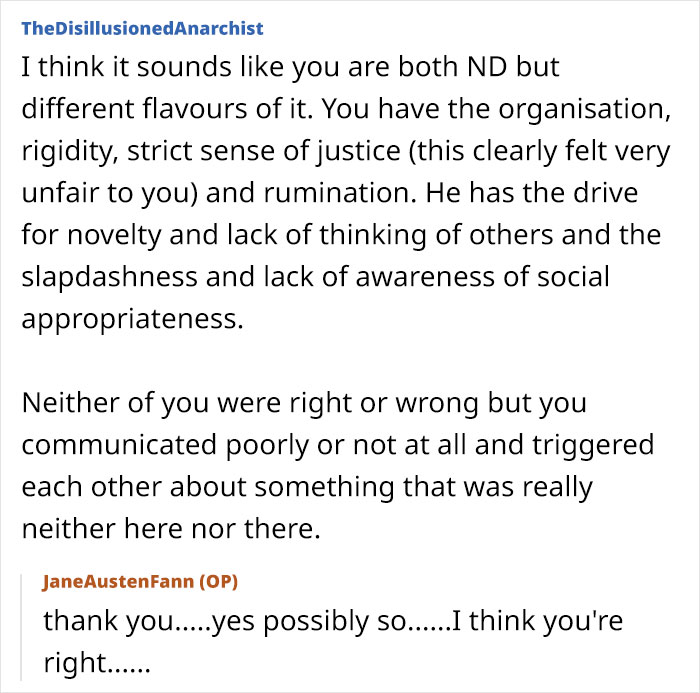 Text conversation discussing a woman&rsquo;s regrets about a trip with her friend and husband after plans deteriorated.