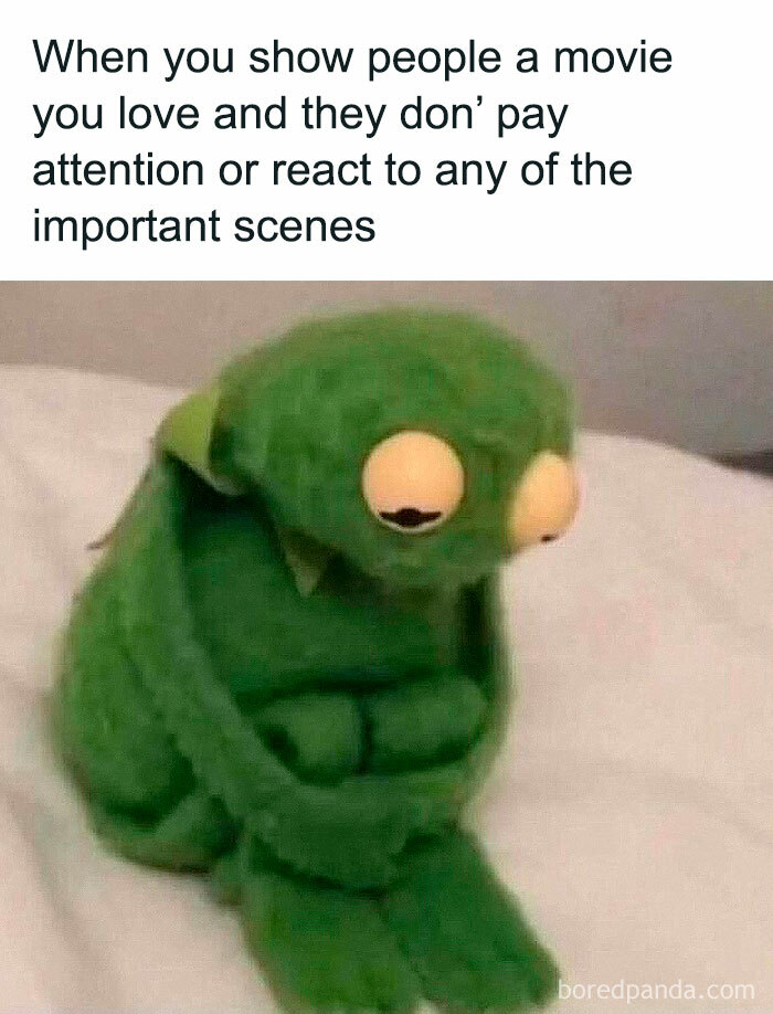 Sad Kermit meme sitting with a disappointed expression representing hilarious memes for daily laughter and good vibes.