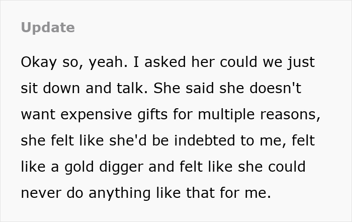 Rich Guy Buys GF A Bunch Of Expensive Stuff, Confused When She Gives Him A Reality Check