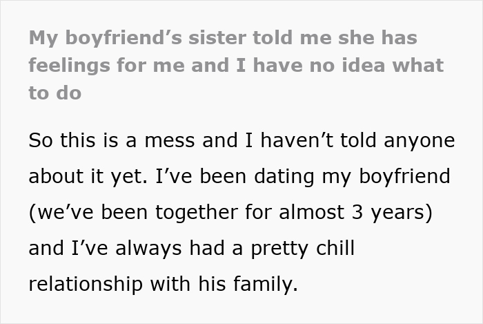 Confused girlfriend reacts after boyfriend&rsquo;s sister starts hitting on her, causing tension and anger over the so-called test.