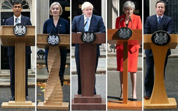 Each UK Prime Minister Since 2010 Have Had Their Own Personal Lectern Designed