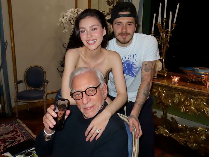 David and Victoria Beckham looking heartbroken as son Brooklyn shares shocking vow renewal speech to wife at home.