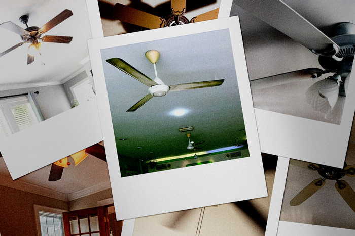 Collection of ceiling fans in various homes showing professionals who work in other people’s homes and their experiences.
