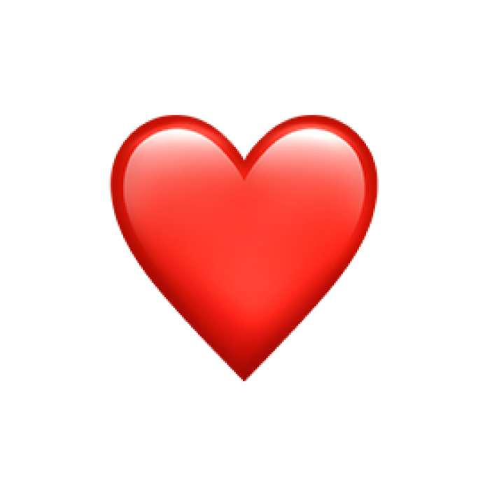 Red heart emoji symbol representing online affection in digital communication and social media messages. Red heart emoji symbol representing online affection in digital communication and social media messages.