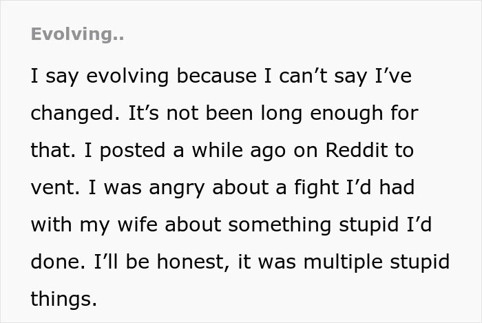 Man telling wife she couldn&rsquo;t do it without him, watching her confidently prove him wrong in a heartfelt moment.