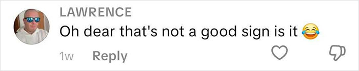 Screenshot of a social media comment expressing concern about a bride&rsquo;s reaction to groom saying his ex&rsquo;s name during vows.