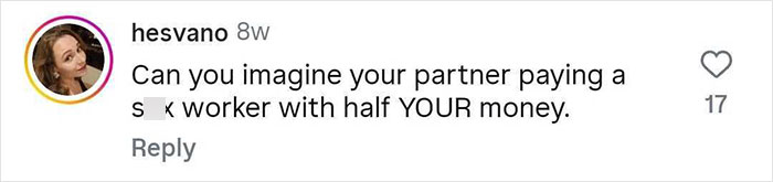 Screenshot of a social media comment discussing a brothel manager revealing how men get caught by their partners. - 5