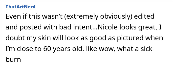 Comment criticizing Ana de Armas over a controversial post mocking Nicole Kidman’s looks and insecurity. Comment criticizing Ana de Armas over a controversial post mocking Nicole Kidman’s looks and insecurity.