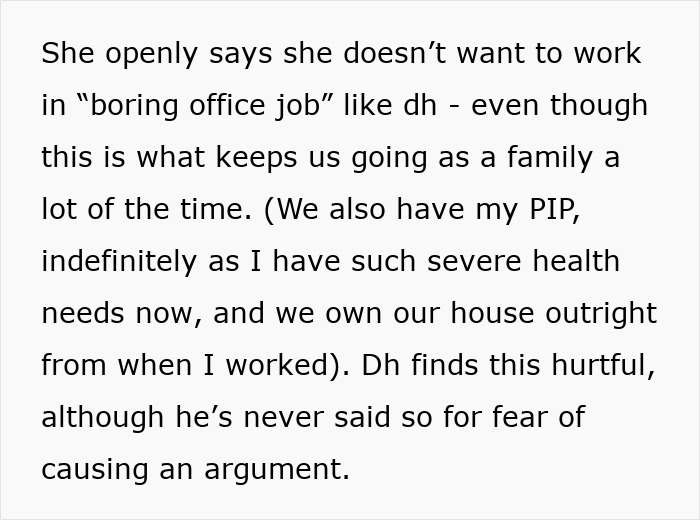 Text excerpt highlighting family conflict involving stepdad raising girl and emotional ties being cut at age 22.