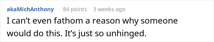 Screenshot of an online comment expressing shock and disbelief about a boyfriend&rsquo;s attempt to stealthily euthanize girlfriend&rsquo;s dog.