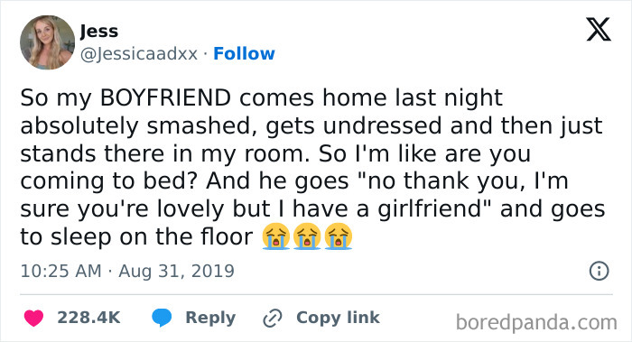 Text post sharing a heartwarming story, part of a collection of uplifting posts for those sick of bad news.