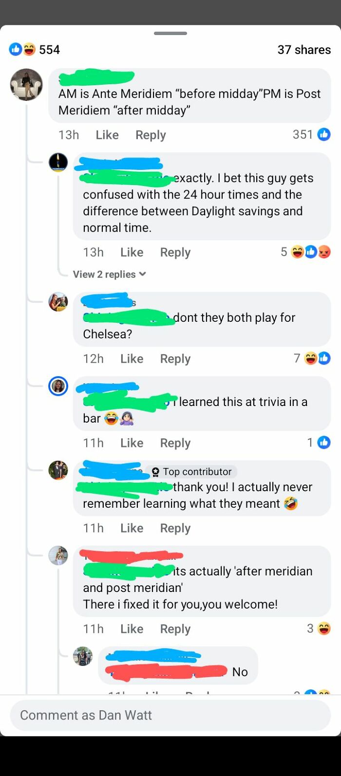 Screenshot of an online group shaming overconfident know-it-alls incorrectly correcting others with humorous comments.