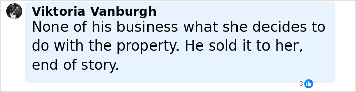 Comment from Viktoria Vanburgh about property rental dispute involving Chris Pratt and Katy Perry in a social media post. - 15
