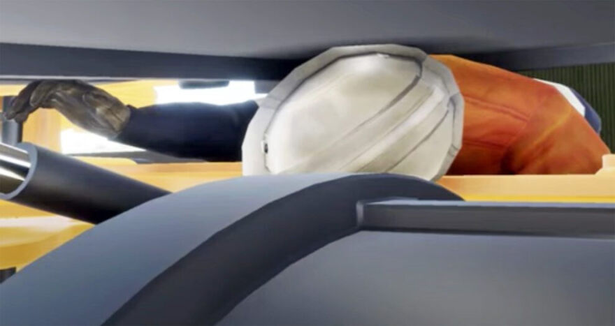 Person stuck in a tight, enclosed space illustrating claustrophobia and discomfort in a confined area. Person stuck in a tight, enclosed space illustrating claustrophobia and discomfort in a confined area.