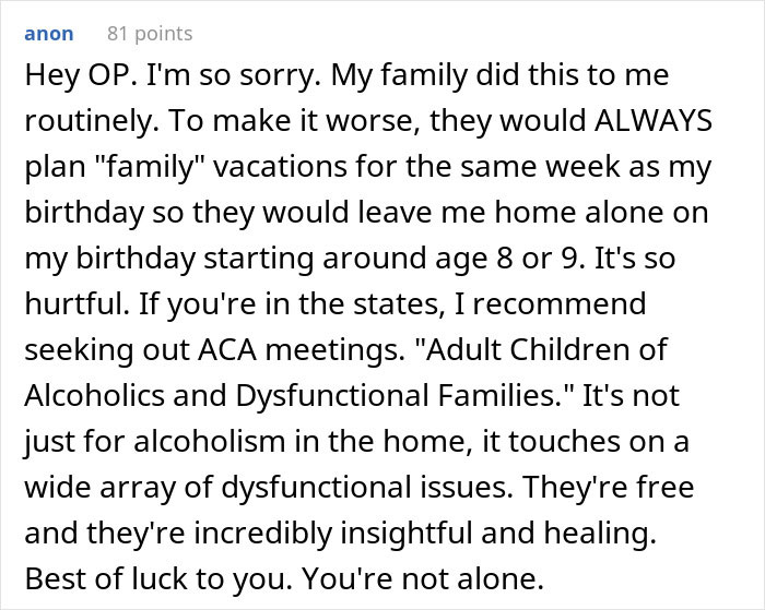 "I Cried So Much I Had Cramps": Woman Freaks Over Family Vacation, People Tell Her To Grow Up