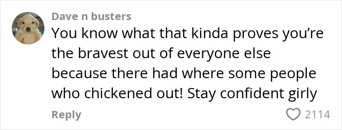 Comment on social media about bravery and confidence, praising a woman joining an anti-loneliness club to make new friends.