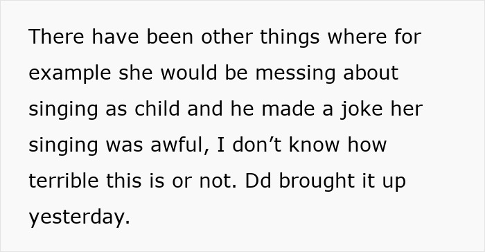 Text excerpt discussing a stepdad&rsquo;s negative behavior that led to emotional conflict with his stepdaughter.