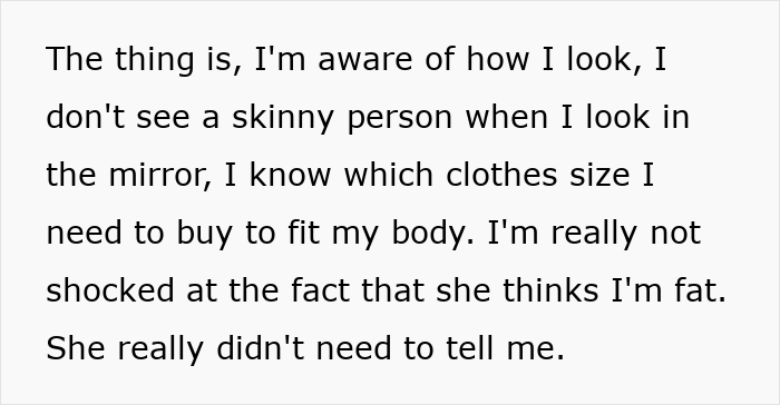 Woman sees good friend after 7 years and faces hurtful comments about her weight and appearance.