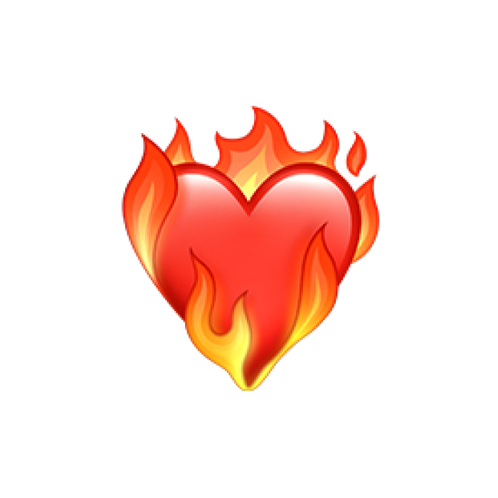 Red heart emoji surrounded by bright flames symbolizing intense online affection and heart emoji meanings. Red heart emoji surrounded by bright flames symbolizing intense online affection and heart emoji meanings.