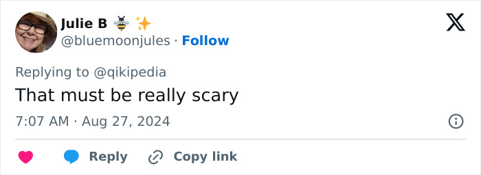 Woman reacting with fear, representing a rare terrifying condition where she sees dragons instead of people.