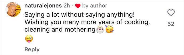 Social media comment mocking ex-husband's claim about Halle Berry not cooking or cleaning after their split.