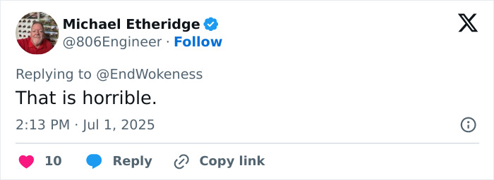 Screenshot of a tweet commenting on the horrific incident involving a 7-Eleven manager and coworker.