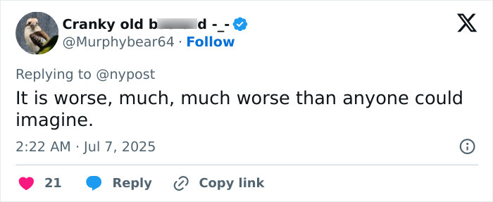 Screenshot of a social media reply expressing concern over missing minutes in Epstein jail video fueling doubts about DOJ’s claims. - 14