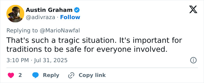 Screenshot of a social media post discussing the tragic mass circumcision ceremony and the need for safety in traditions. - 12