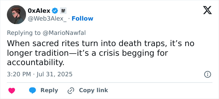 Screenshot of a tweet discussing a mass circumcision ceremony turning deadly, highlighting a crisis and call for accountability. - 15