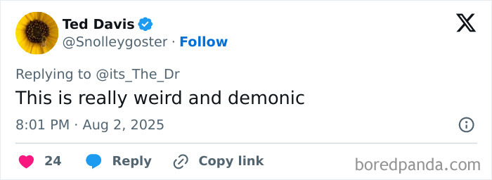 Screenshot of a tweet expressing outrage calling the portrayal of Jesus by long-nailed Cynthia Erivo demonic. Screenshot of a tweet expressing outrage calling the portrayal of Jesus by long-nailed Cynthia Erivo demonic.