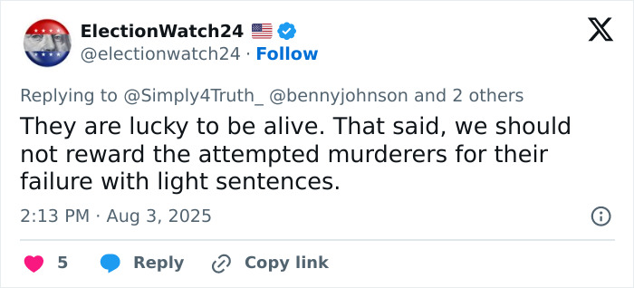 Tweet discussing light sentences in response to a violent Cincinnati brawl where a mom was brutally punched and knocked out.