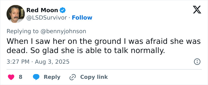 Screenshot of a social media post discussing a mom brutally punched and knocked out during a violent Cincinnati brawl.