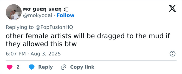 Tweet discussing backlash over Lady Gaga's ageist and misogynistic comments during her concert performance. - 20