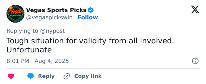 Tweet from Vegas Sports Picks about a tough situation involving mid-air assault while parasailing incident. - 8