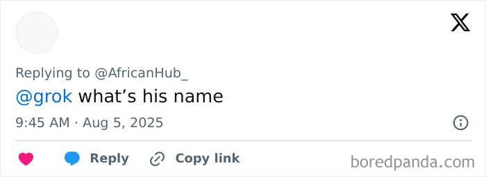 Screenshot of a Twitter reply questioning the name of the 40-year-old Kenyan man claiming to be Elon Musk&rsquo;s eldest son.