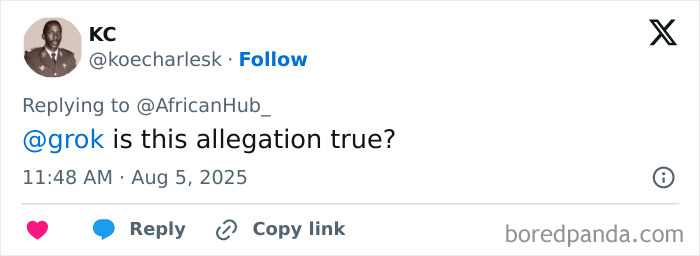 Tweet on social media discussing a 40-year-old Kenyan man's claim as eldest son of Elon Musk, sparking netizens' reactions.