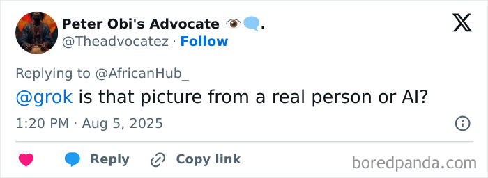 Screenshot of a Twitter reply discussing the 40-year-old Kenyan man's claim about being Elon Musk's eldest son. - 5