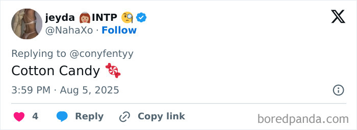 Tweet on social media mocking Rihanna&rsquo;s maternity dress, comparing it to a bloated cupcake with a high price tag.