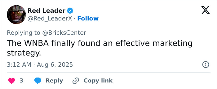 Screenshot of a tweet reacting to viral footage of flying dildo hitting WNBA star during a game with humorous comment. Screenshot of a tweet reacting to viral footage of flying dildo hitting WNBA star during a game with humorous comment.