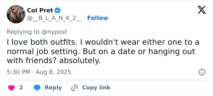 Tweet screenshot showing a discussion about Gen Z worker and office dress code with social media reactions and opinions.