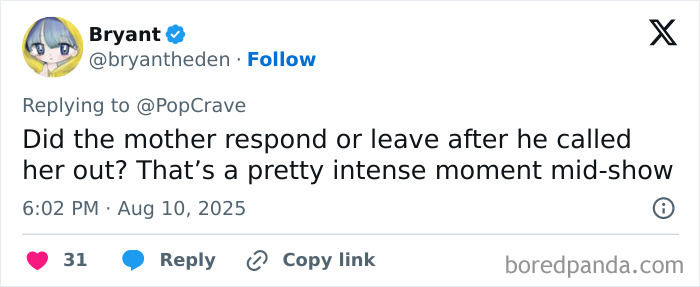 Tweet discussing a singer abruptly stopping a concert after spotting an irresponsible mom, sparking intense reactions online. Tweet discussing a singer abruptly stopping a concert after spotting an irresponsible mom, sparking intense reactions online.