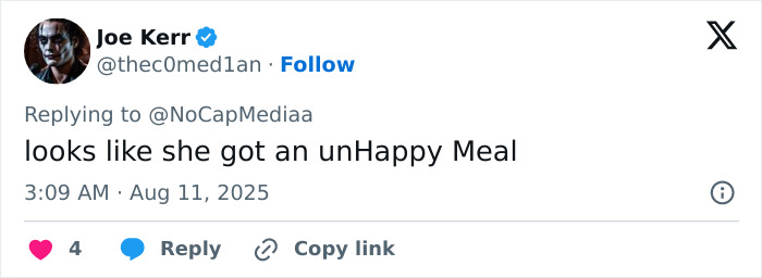 Tweet by Joe Kerr commenting on a 13-year-old girl&rsquo;s arrest at McDonald's, sparking mass debate over two tier policy.