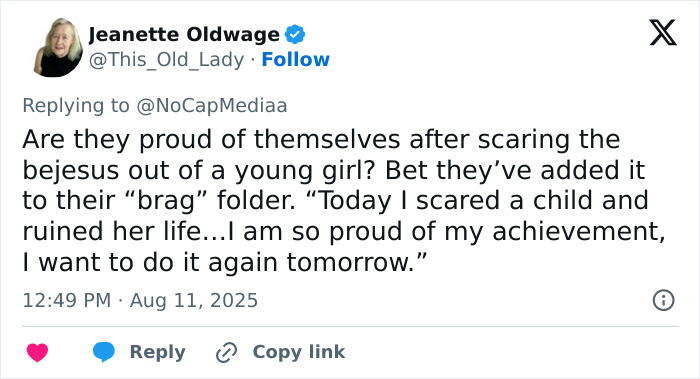 Tweet response criticizing the arrest of a 13-year-old girl at McDonald's, sparking mass debate over two tier policy.