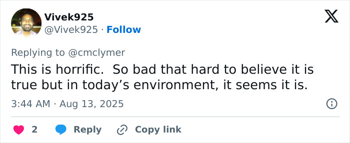 Screenshot of a tweet expressing shock about a teen forced by a restaurant server to prove her gender in an altercation.