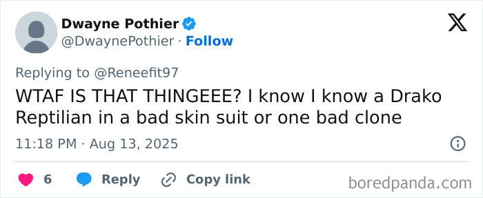 Screenshot of a social media comment reacting to a viral Miley Cyrus Gucci photo with no eyebrows trend discussion.
