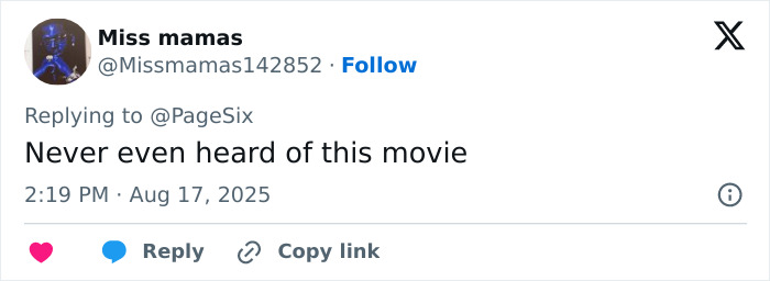 Tweet showing user commenting on new movie flop amid Sydney Sweeney backlash linked to American Eagle controversy.