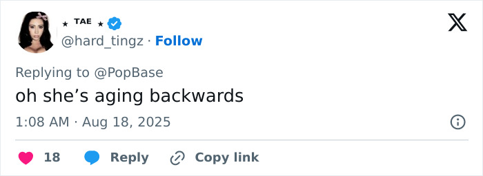 Social media comment on Madonna hitting retirement age and following her 29YO boyfriend's cosmetic change advice.