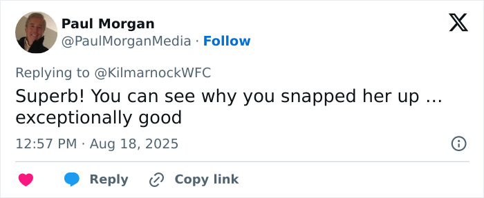 Screenshot of a supportive tweet praising a 16YO footballer who shut down trolls with a fantastic response. Screenshot of a supportive tweet praising a 16YO footballer who shut down trolls with a fantastic response.