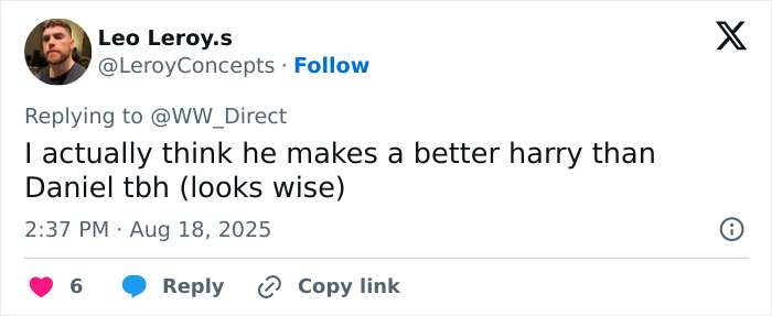 Twitter user Leo Leroy.s shares an opinion comparing actors portraying Harry Potter in recent photos from the series set. Twitter user Leo Leroy.s shares an opinion comparing actors portraying Harry Potter in recent photos from the series set.