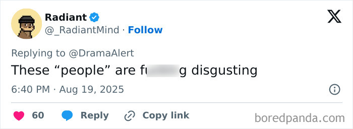 Tweet by a famous streamer reacting emotionally, expressing disgust after online cruelty during live streaming. Tweet by a famous streamer reacting emotionally, expressing disgust after online cruelty during live streaming.